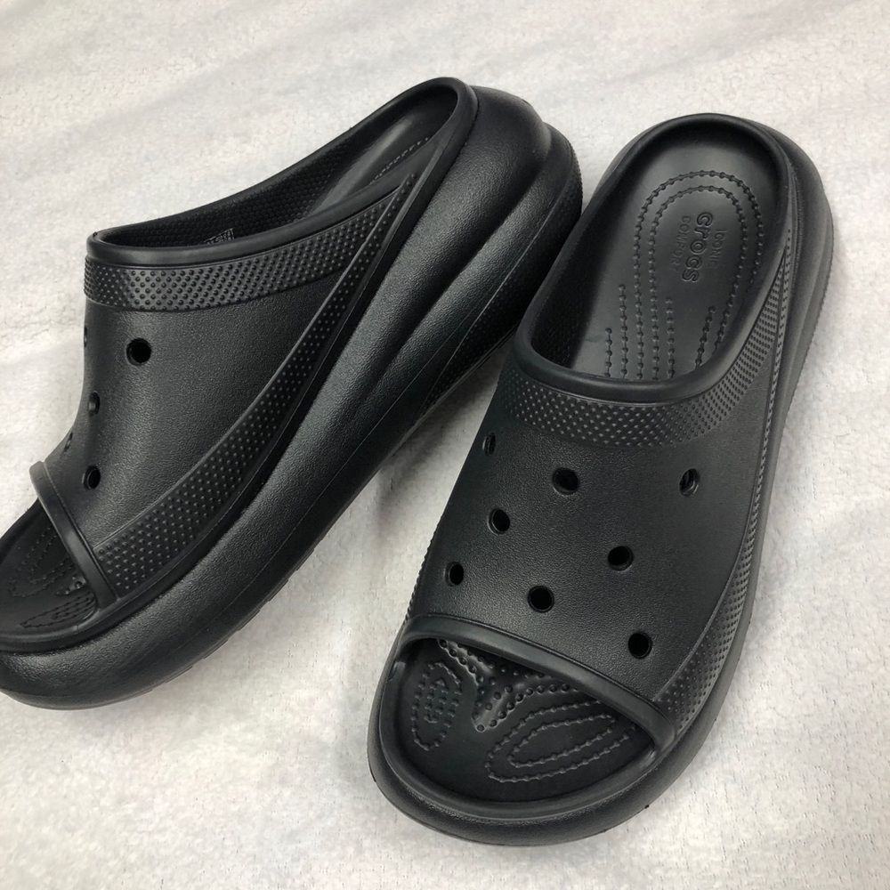 CROCS Like New Crush Platform Slide Sandals Unisex sz W10/M8 - Picture 12 of 14